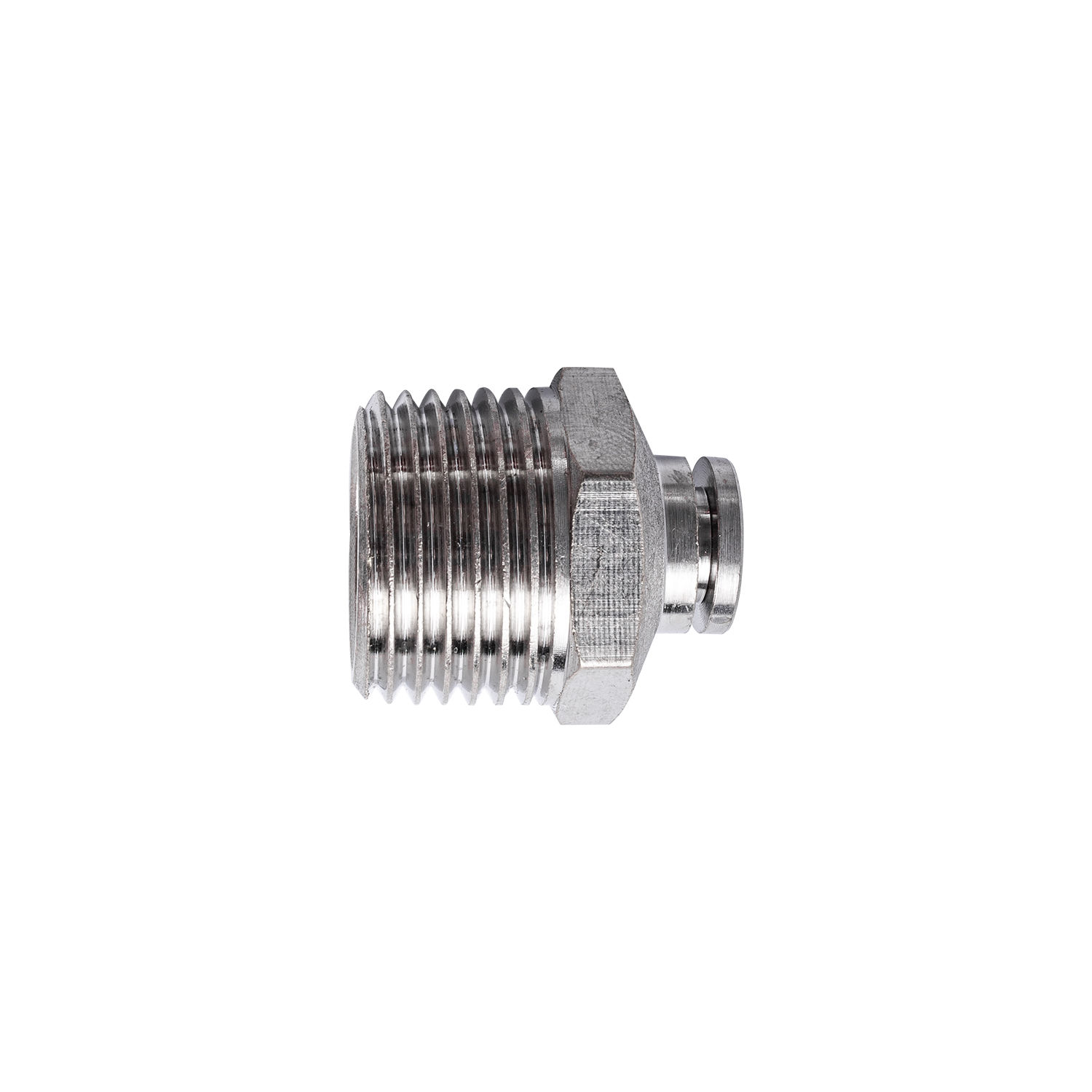 Metal Pu Fitting Straight 6Mm X 1/2" M