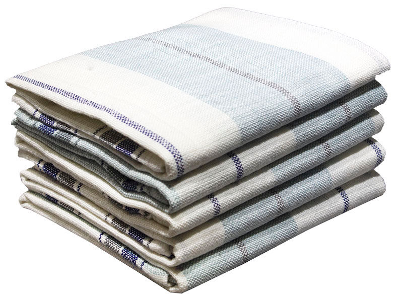 Multipurpose, Easy Fit, Absorbent Kitchen Towel - Design 2025 - 045x070cms - (05 Pc Pack) - Stripe - Angel Falls