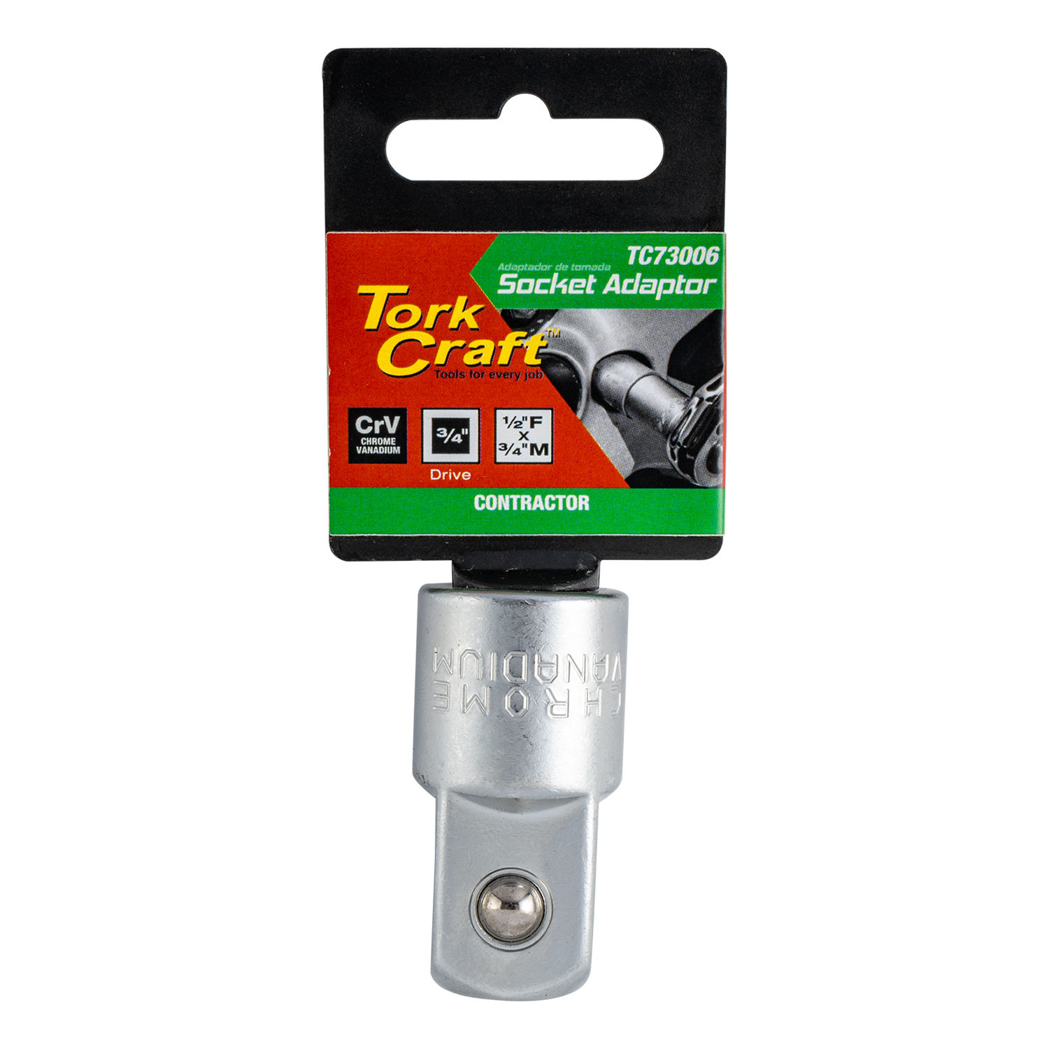 Socket Adaptor 1/2"F X 3/4"M