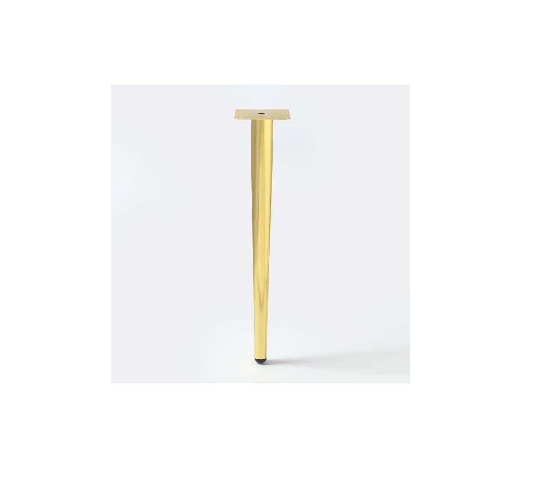 Cone Leg, H400mm, Gold (4 Pack) BY WOODLY