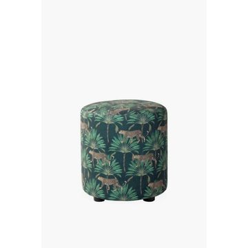 SABIE BOTANICAL OTTOMAN Exotic Jungle Accent Footstool