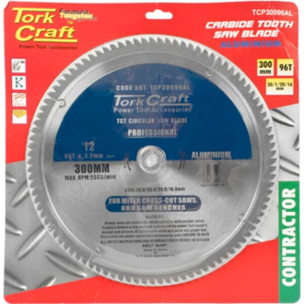 Blade Contractor Alum 300 X 96T 30/1/20/16 Circular Saw Tct