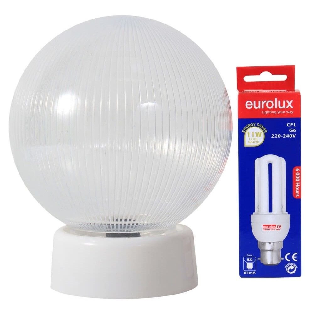 Budget Light Includes CFL Globe Clear