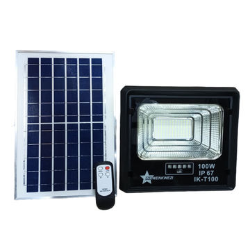 100W IK-T100 Rechargeable IP67 Solar Flood Light