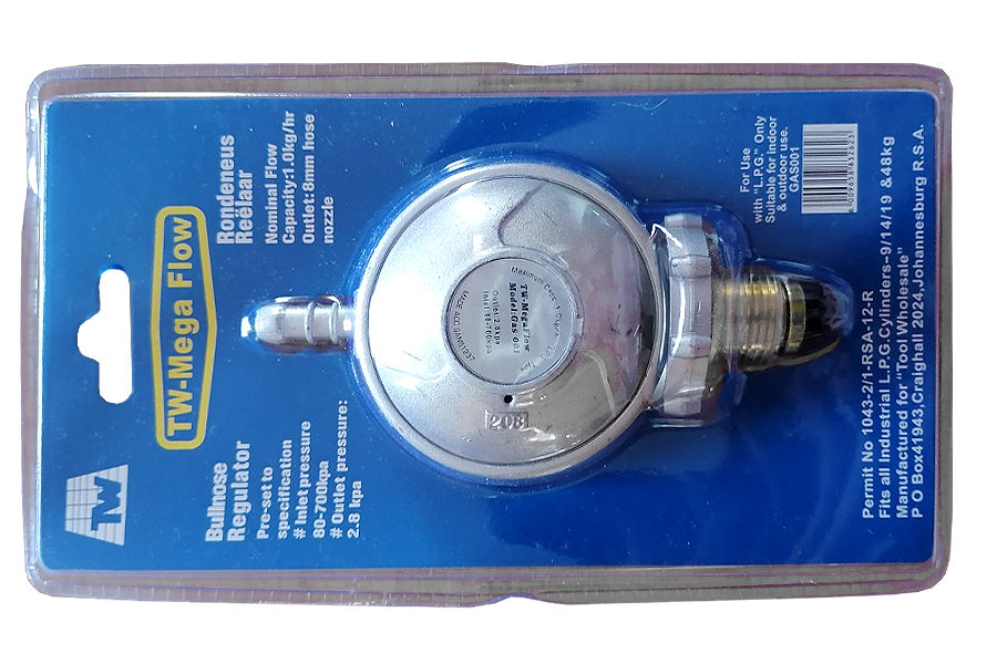 Gas regulator TW- mega flow - GAS001