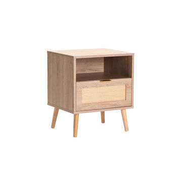 Vividitto - Tomatillo 1 Drawer Pedestal - Rustic/Light Oak