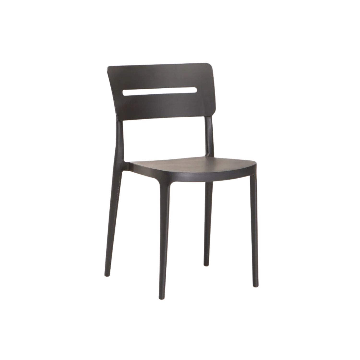 Black Modern Outdoor Patio Dining Chair
