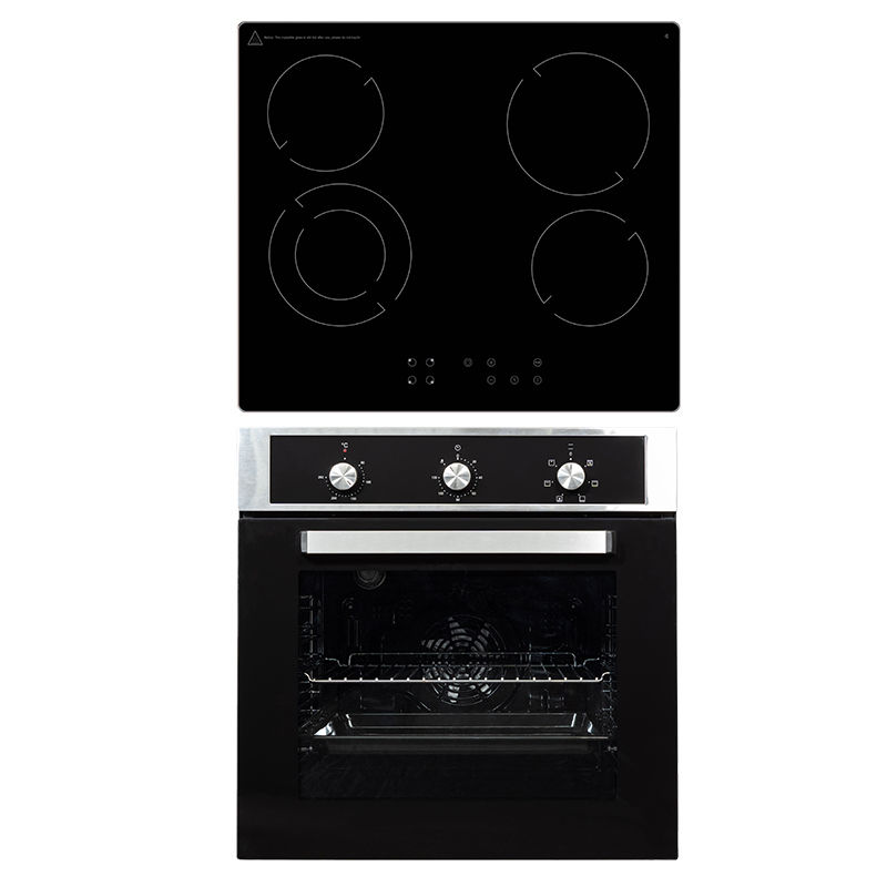 Built In 6 Function Electric Oven and Ceran Glass Hob Combi Set – 60cm