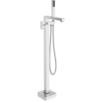 FREE STANDING BATH MIXER SQUARE - CHROME