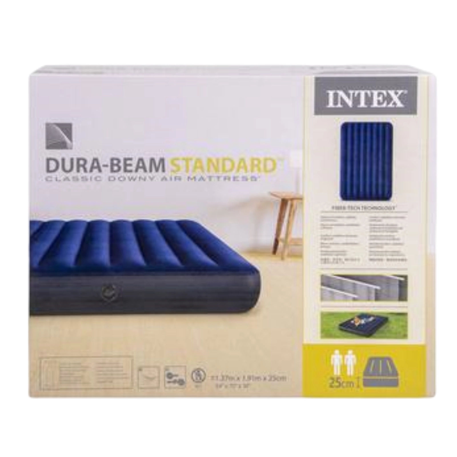 Intex Air-Bed D/Beam-Dbl    137X191X25Cm