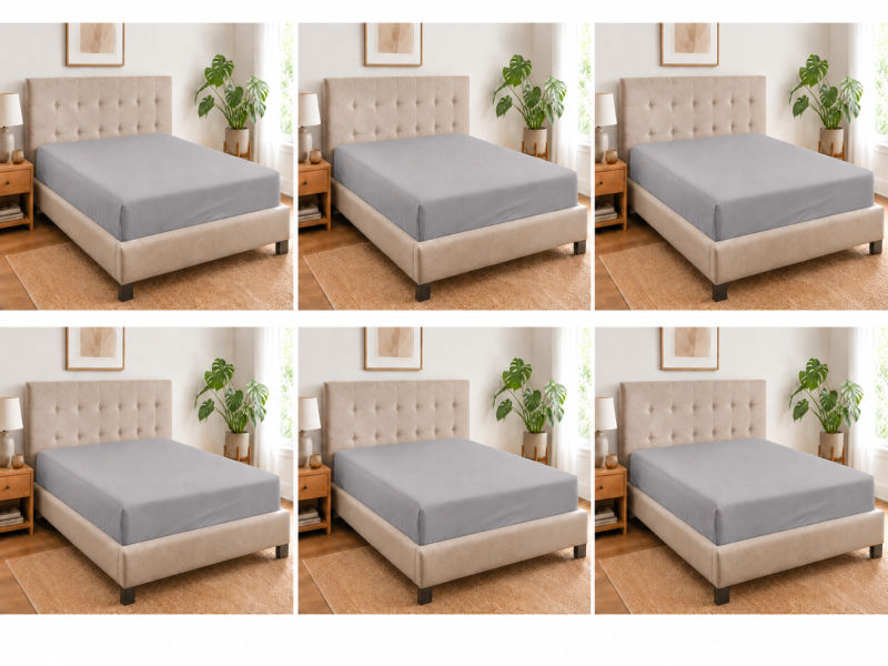 Everyday Collection Fitted Sheet - 90GSM - Gray Flannel- Super King XL (6pc)