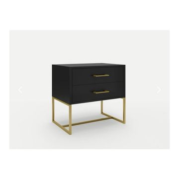 2 Drawer Pedestal-Black