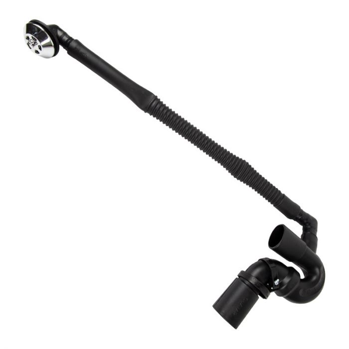 Trap Rubber Bath & Overflow (50mm Pvc Out)