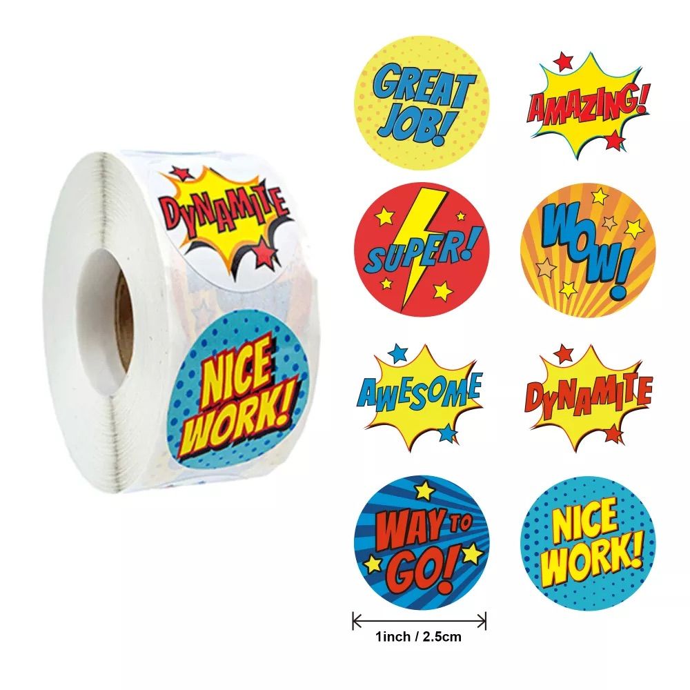 School motivational Sticker 25mm (500 pcs)