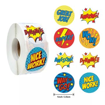 School motivational Sticker 25mm (500 pcs)