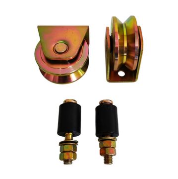 Gate Wheel Kit (80mm) with Guides 2 Wheel 2 Guides 800kg - V Profile