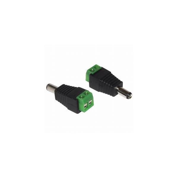 Dc Power Plug With Screw Terminals. 5.5Mm Jack - Male Type