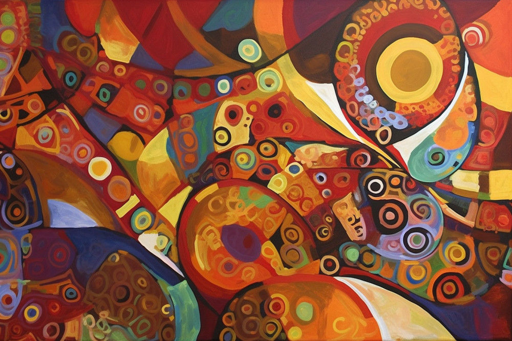 Canvas Wall Art - Transcending Borders By Abstract Expressions  - A1617 - [120 x 80 cm]