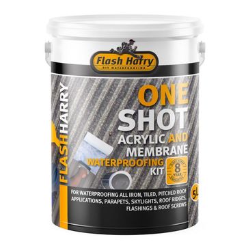 Flash Harry One Shot Waterproofing - Brown (5L+10m Membrane)