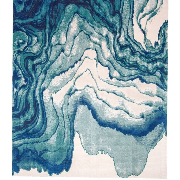 Brixton Contemporary Abstract Atlantic Area Rug