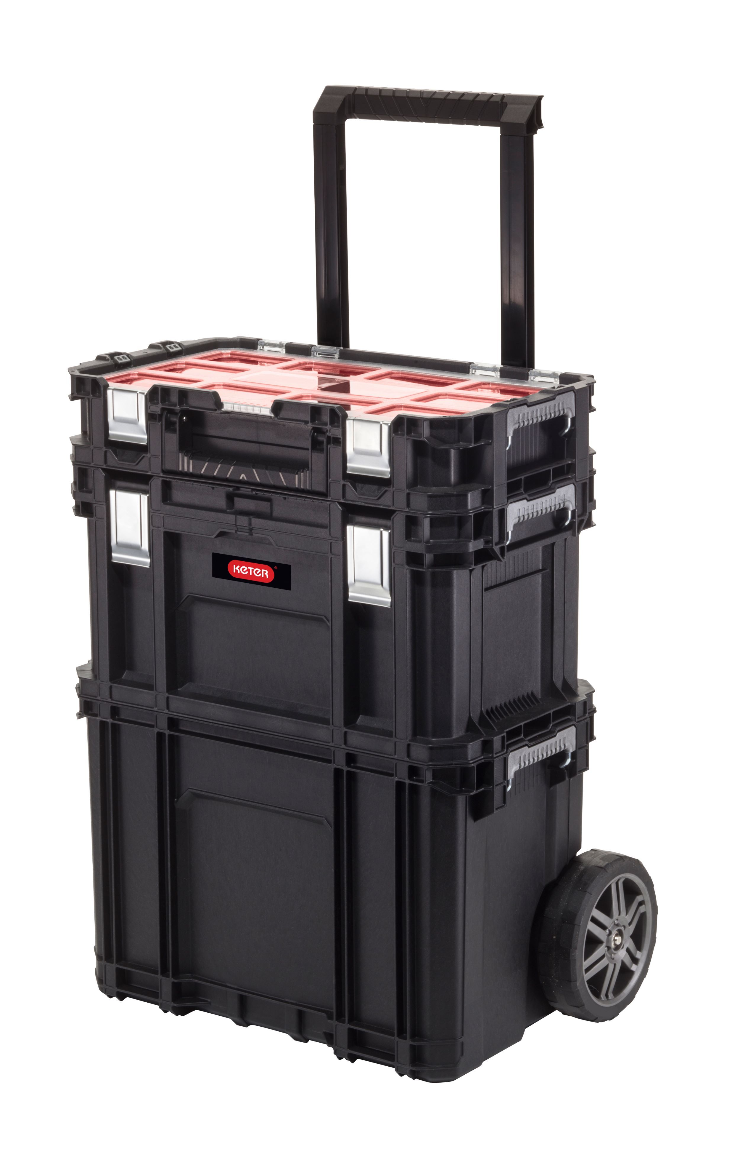 Qbrick System Pro 700 26.42-in Black Plastic Lockable Tool Box at