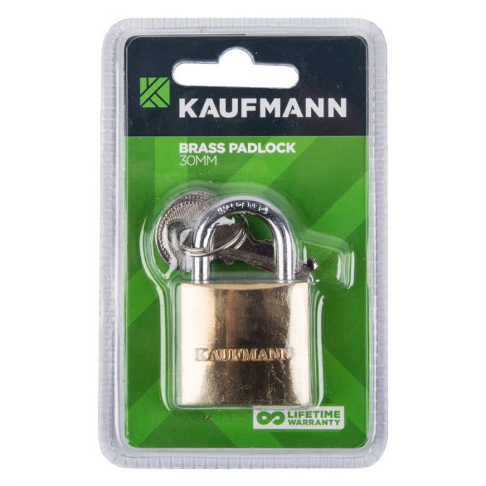 Bulk Pack x 4 Kaufmann - 30mm Lock Brass