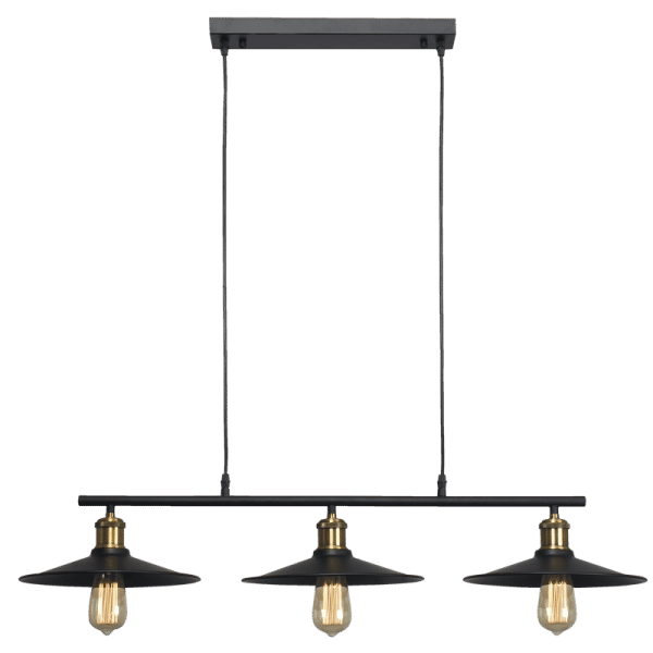Metal Chandelier with Alabaster Glass