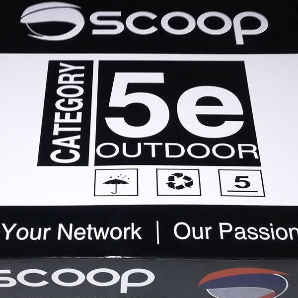 Scoop 100M Box Cat5E Outdoor Ftp Cca Cable