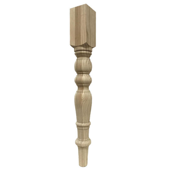 Wooden table leg cape H750x90x90mm woodturner