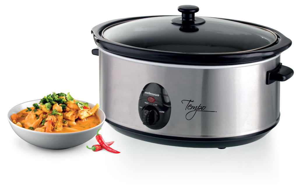 Mellerware Slow Cooker Stainless Steel Brushed  320W 