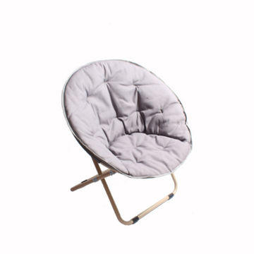 Cozy Round Lounger Moon Chair - Grey