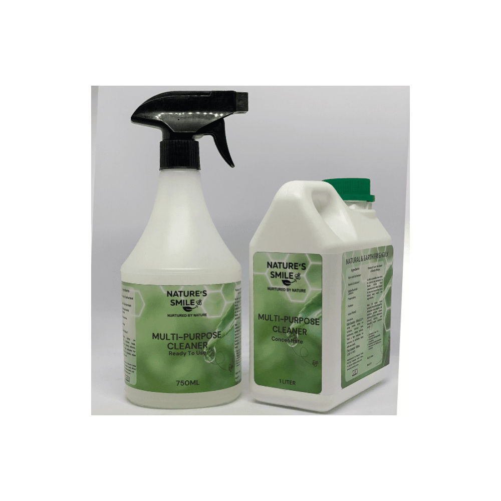 Nature�s Smile Bio-Enzyme Multi-Purpose Cleaner - 750ml RTU & 1 Liter Concentrate