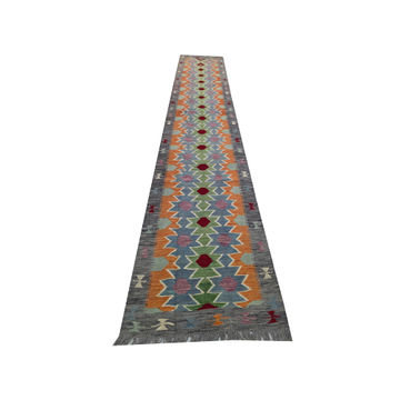 Fine Afghan Choubi Kilim runner 400 x 84 cm