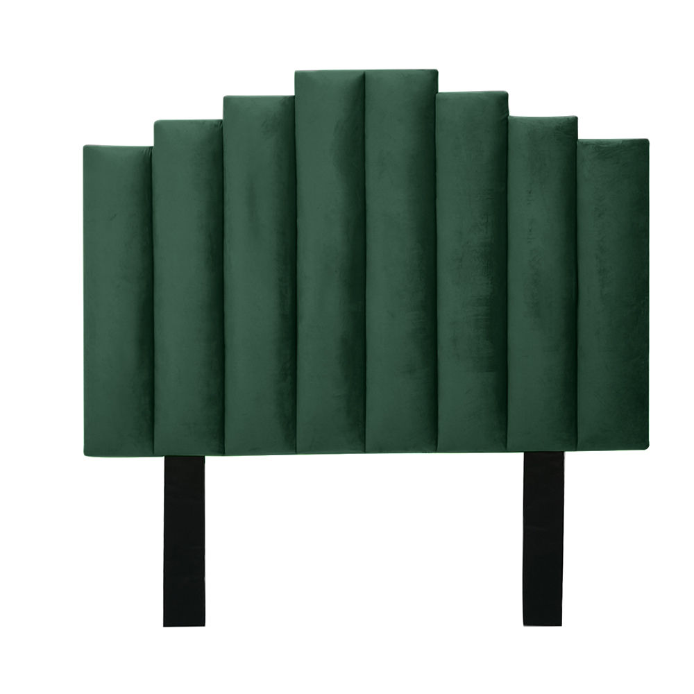Cahya Steps Panel Headboard Emerald Green Double