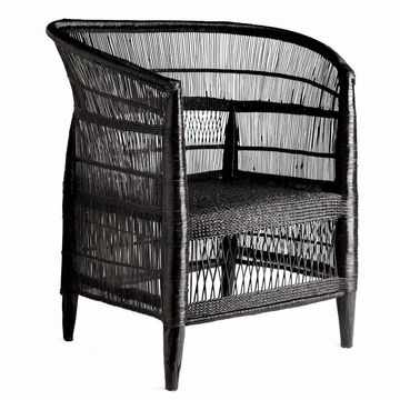 Bespoke & Co Handmade Malawi Cane Chair - Black