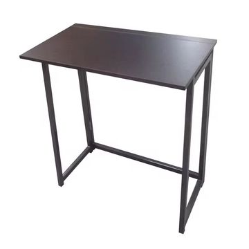 Metal and Wood Compact Space Saving Folding Laptop Table