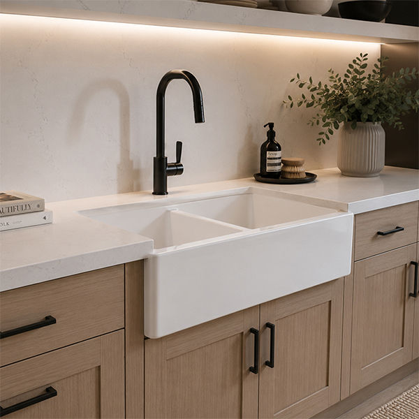 Double Butler Polished White