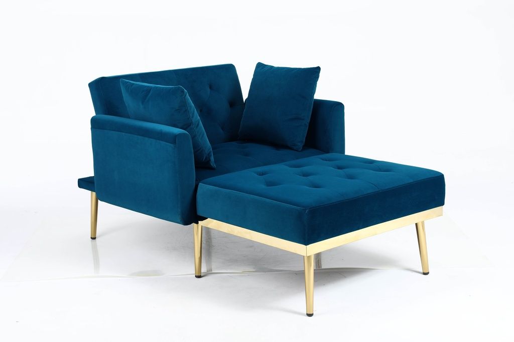 Émerveiller 1 Seater Sofa Bed Royal Blue LEROY MERLIN South Africa