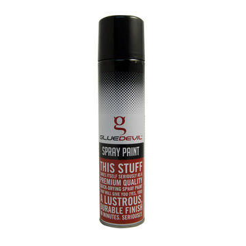 Glue Devil - Spray Paint - Enamel Black - 300ml