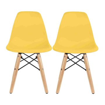CozyCraft - Eames Chairs - Set of 2 (Yellow)