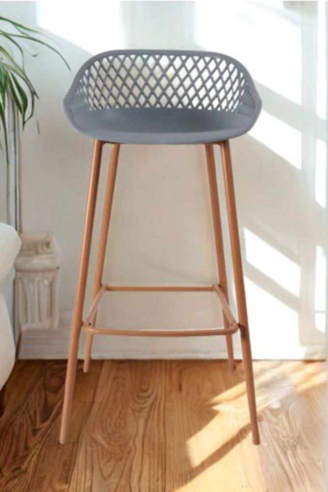 Modern Plastic Bar Stool 48 48 86 cm – Contemporary Counter & Bar Seating