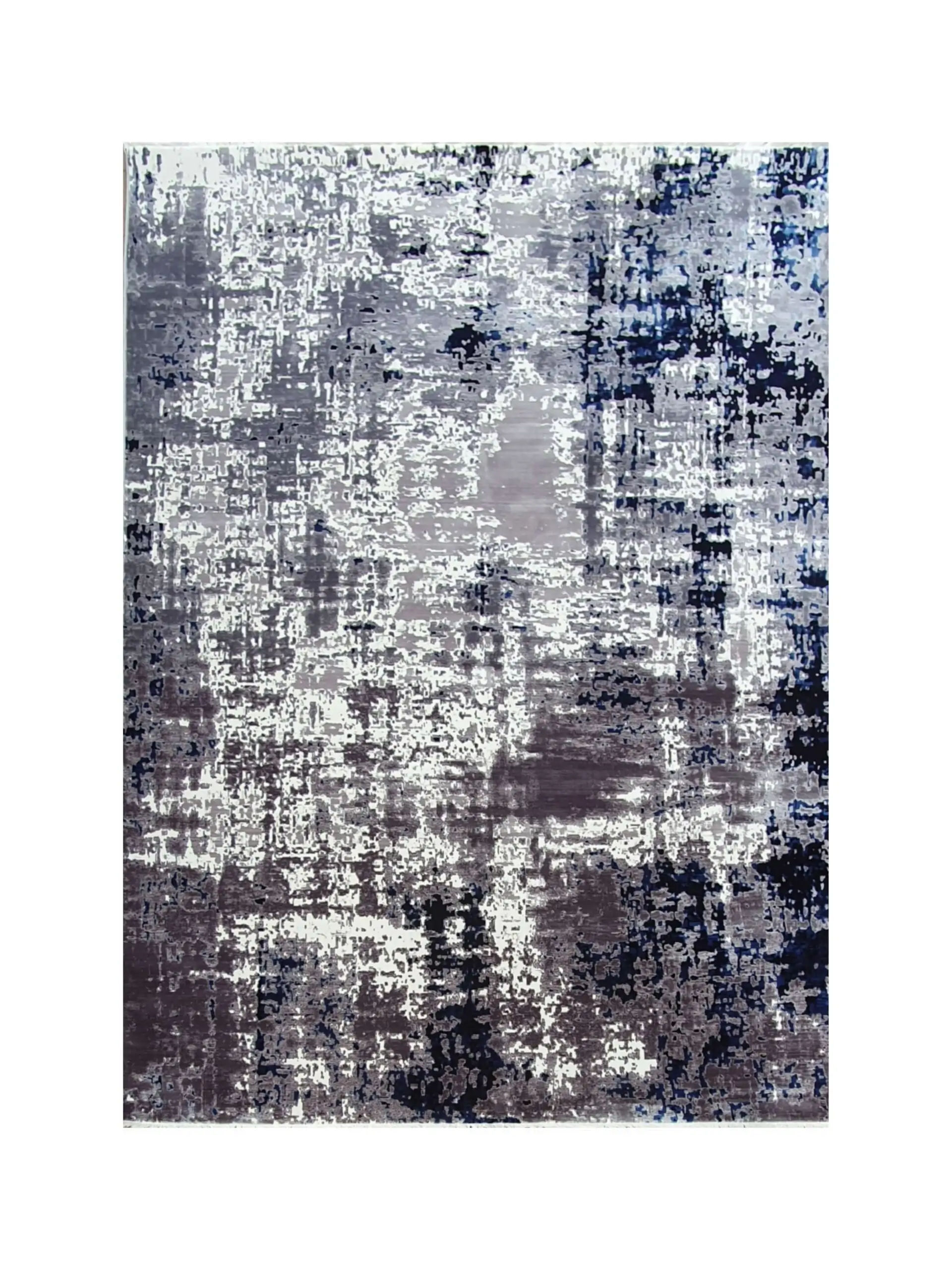 BK Carpets & Rugs - Indoor Abstract Modern Rug - 2.5m x 3.5m - Grey - Blue
