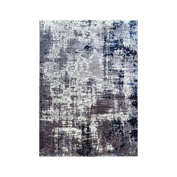 BK Carpets & Rugs - Indoor Abstract Modern Rug - 2.5m x 3.5m - Grey - Blue