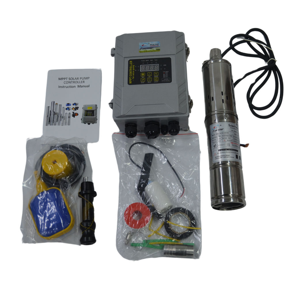 Solar Borehole Water Pump / 1100w 110v DC 100m