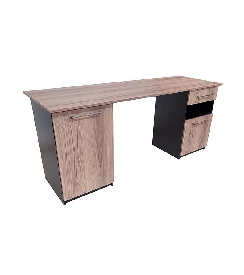 Galway Desk 180cm - Sahara & Ebony w/Sahara Fronts