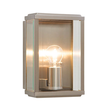 The Lighting Warehouse - Dunkeld Outdoor Wall Light Satin Silver