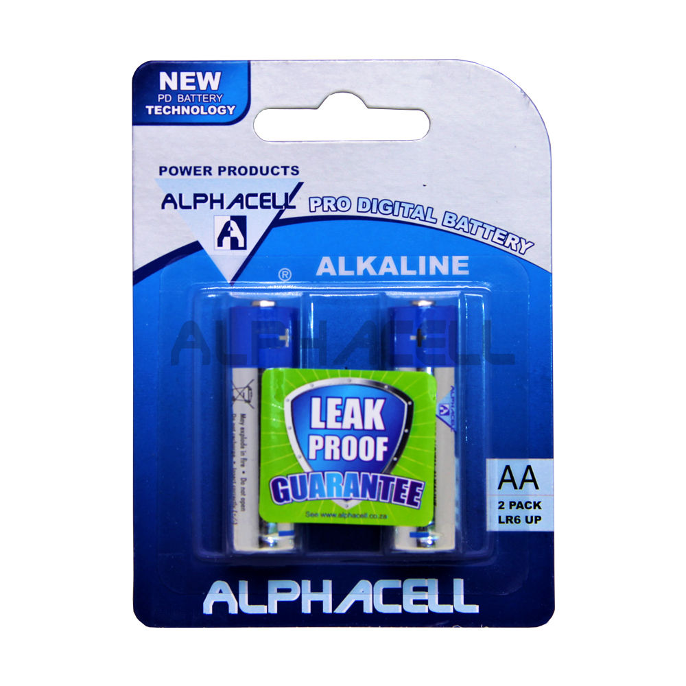 Alkaline ProDig AA LR6 2pc Alphacell CARDED