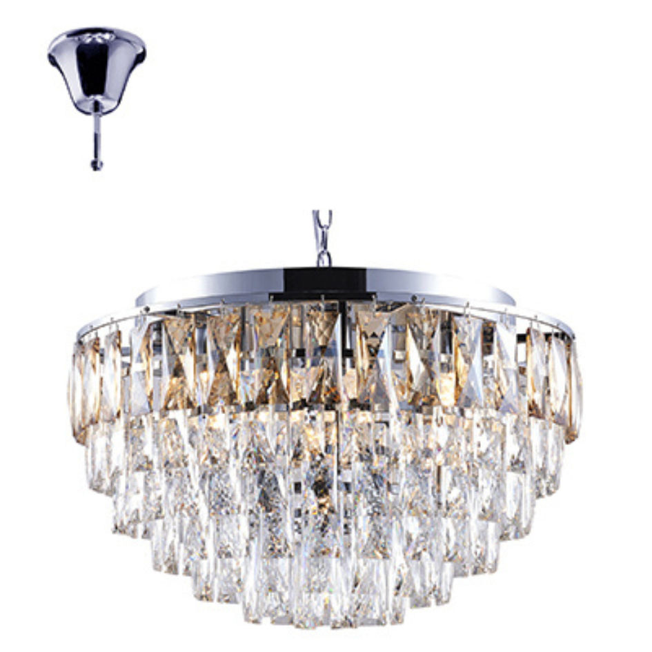 7LT Chandelier Crystal Chrome E14 7x40w