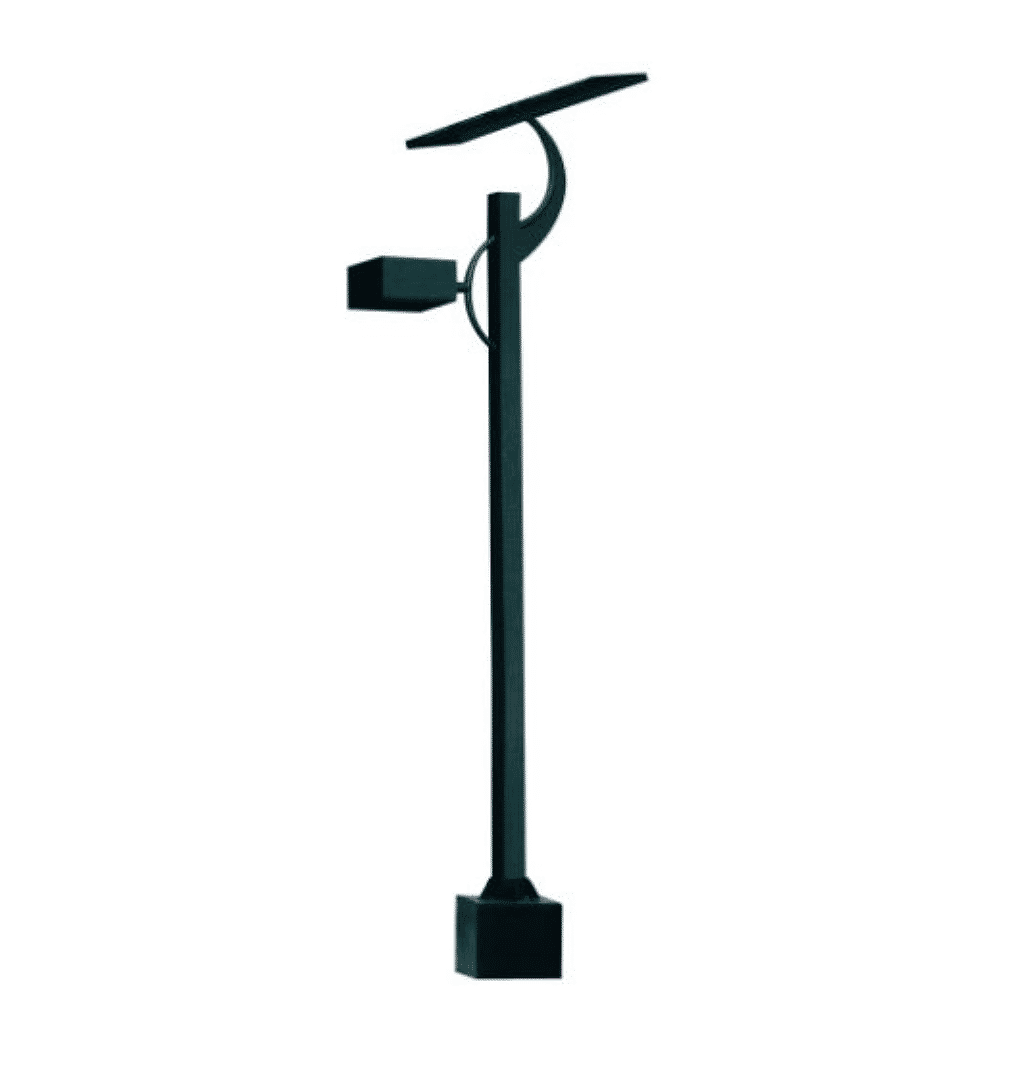 Solar Garden Lamp 4M Pole + LED 9W 6500K,  Excludes Batteries