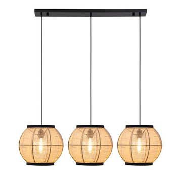 The Lighting Warehouse Pendant Chrys Natural 3 Light